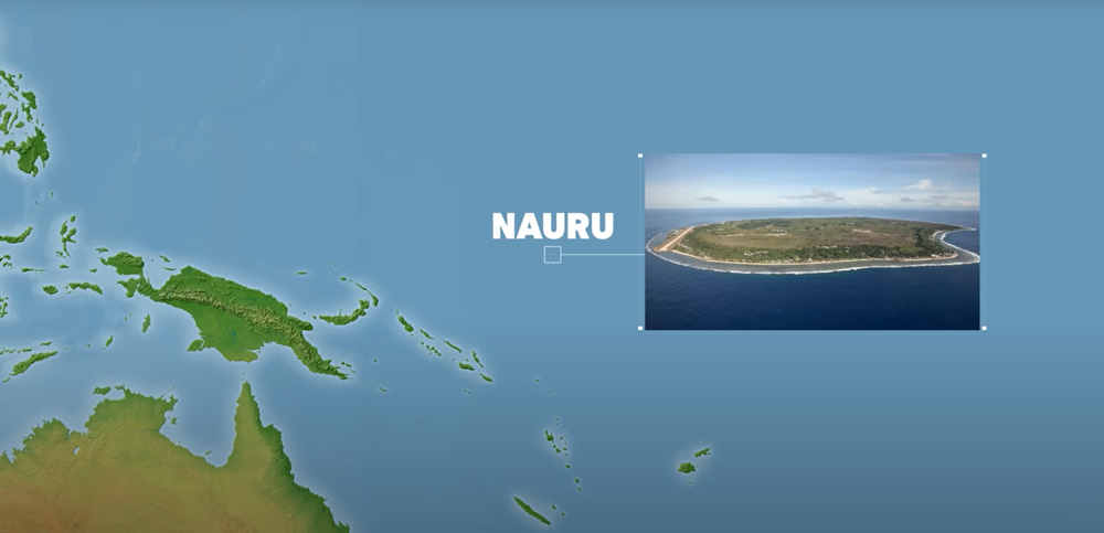 地圖上的瑙魯