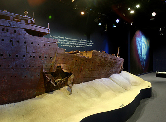 美國拉斯維加斯的沉船展廳