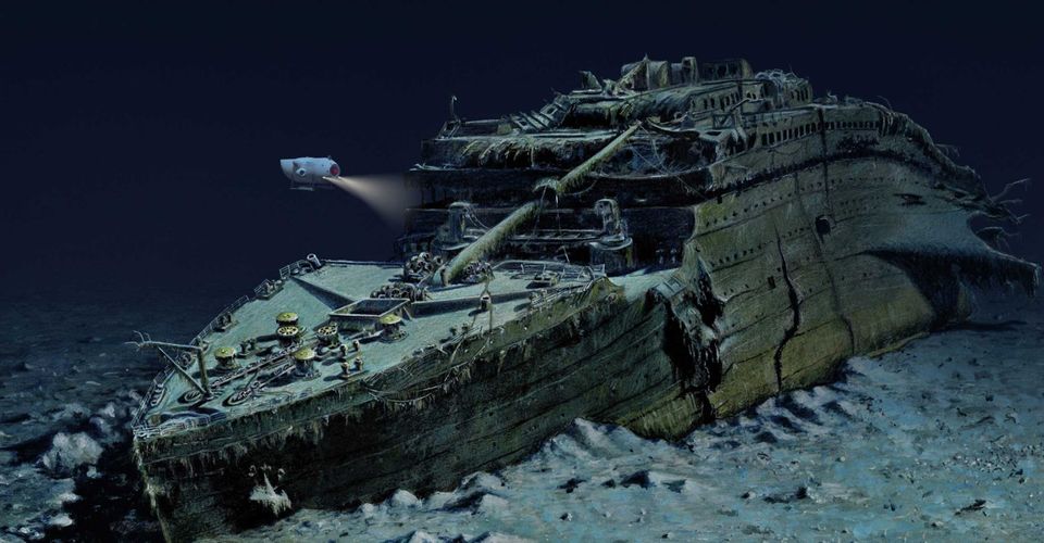 被腐蝕的泰坦尼克號殘骸