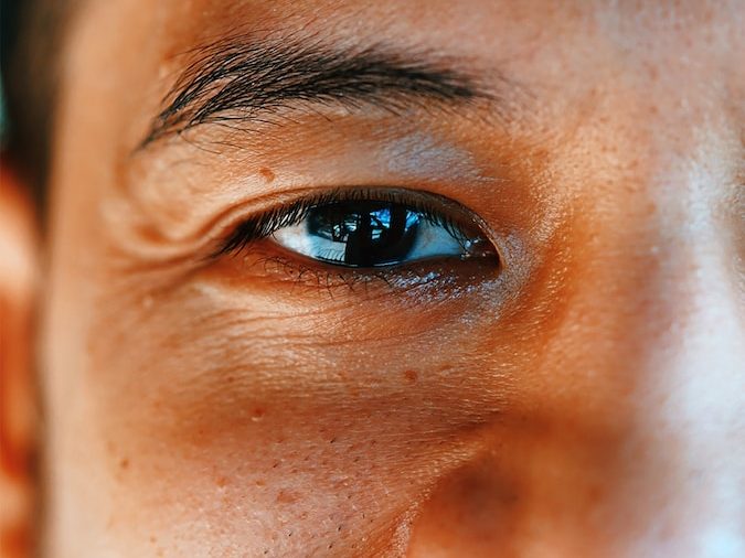 close up photo of persons eye